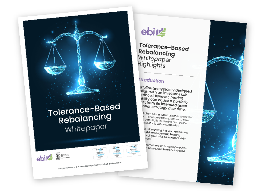 images of ebis Tolerance-based rebalancing white paper and highlights study.